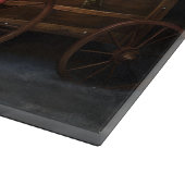 Persian Cat Snowy Sleigh Weihnachtsdekor Schneidebrett (Ecke)