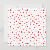 Persian Cat Valentine Purr Feiertagskarte (Rückseite)