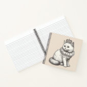 Persian Cat Wearing Crown Royal  Notizblock (Innenseite)