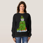 Persian Cat Xmas Lighting Tree Funny Persian Cat C Sweatshirt (Vorne ganz)