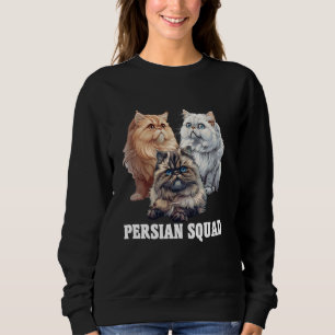 Persian Cats PERSIAN SQUAD Funny Persian Cat Owner Sweatshirt