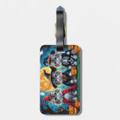 Persian Cats Pumpkin Halloween Funny Gepäckanhänger (Rückseite vertikal)