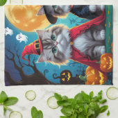 Persian Cats Pumpkin Halloween Funny Geschirrtuch (Gefaltet)