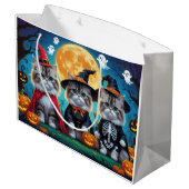 Persian Cats Pumpkin Halloween Funny Große Geschenktüte (Rückseite Schrägansicht)