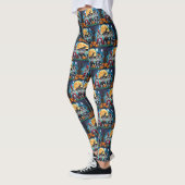 Persian Cats Pumpkin Halloween Funny Leggings (Links)