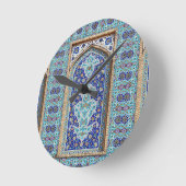 Persian elaborate tiled mural design round clock runde wanduhr (Winkel)