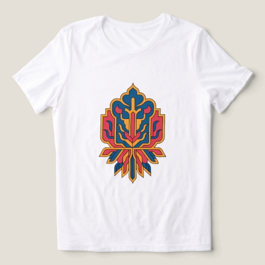 Persian Floral Carpet DesignT-Shirt Tri-Blend Shirt (Design Vorderseite)