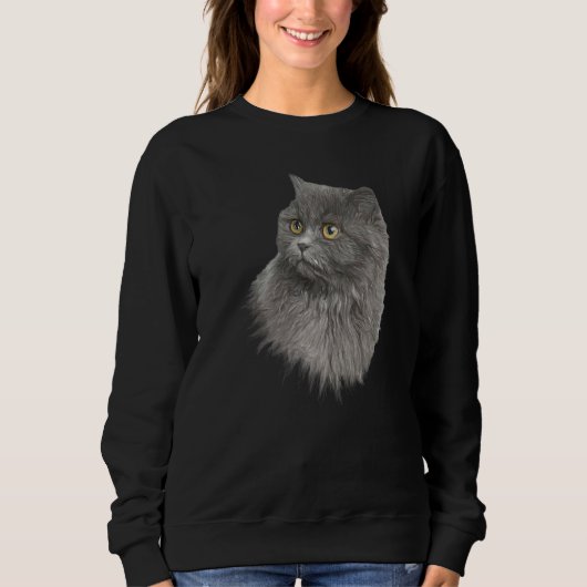 Persian Gorgeous Pet Cat Breed Kitty Fan Sweatshirt (Vorderseite)