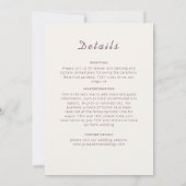 Persian Jewel Arch Ordinate Mandala Wedding Einladung (Rückseite)