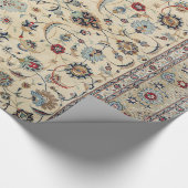 Persian Kashan Dustan Baby Blue  Geschenkpapier (Ecke)