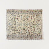 Persian Kashan Dustan Baby Blue Wandteppich (Vorderseite (Horizontal))