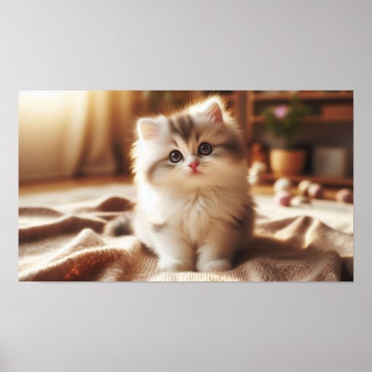 Persian Kitten Poster - Soft Fur & Big Eyes - Kauf (Vorne)