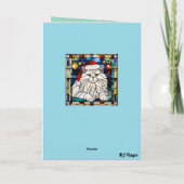 Persian Kitty Christmas Strumpf Karte (Rückseite)