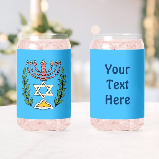Persian Magen David Menorah Dosenglas (Insitu (Hochzeit))