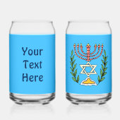 Persian Magen David Menorah Dosenglas (Rückseite)