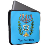Persian Magen David Menorah Laptopschutzhülle (Vorne Rechts)