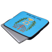 Persian Magen David Menorah Laptopschutzhülle (Vorne Knopf)