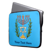 Persian Magen David Menorah Laptopschutzhülle (Vorderseite Links)