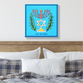 Persian Magen David Menorah Leinwanddruck (Insitu (Schlafzimmer))