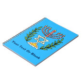 Persian Magen David Menorah Notizblock (Linke Seite)