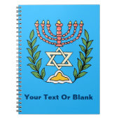 Persian Magen David Menorah Notizblock (Vorderseite)