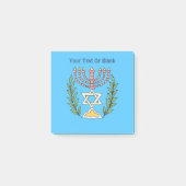 Persian Magen David Menorah Post-it Klebezettel (Vorderseite)