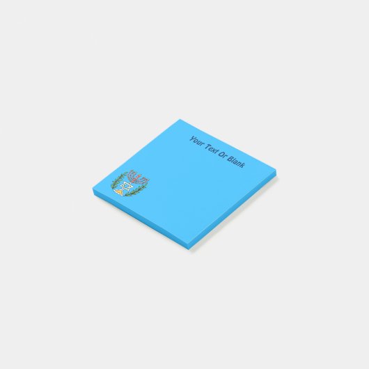 Persian Magen David Menorah Post-it Klebezettel (angewinkelt)