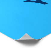 Persian Magen David Menorah Poster (Ecke)