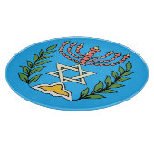 Persian Magen David Menorah Schneidebrett (Ecke)