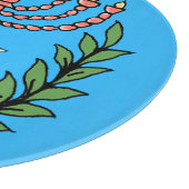 Persian Magen David Menorah Schneidebrett (Ecke)