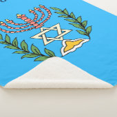Persian Magen David Menorah Sherpadecke (3/4)