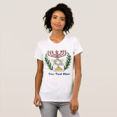 Persian Magen David Menorah T-Shirt (Vorne ganz)