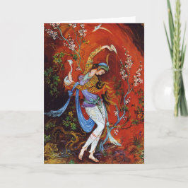 Persian Miniature Dancing Nymph Karte
