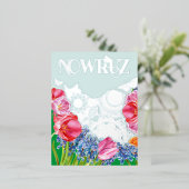 Persian Nowruz Foil Postcard Folien Feiertagspostkarte (Stehend vorne)