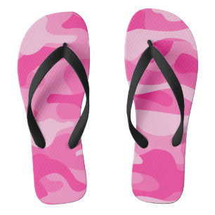 Persian Pink Monocolor Camo Badesandalen