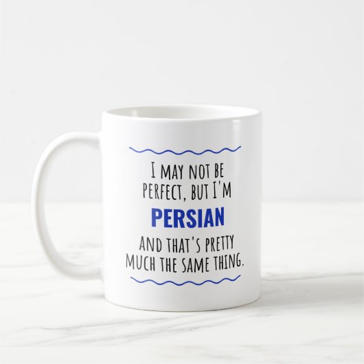 Persian Pride Funny Gift Idee Kaffeemaschine Tasse (Links)