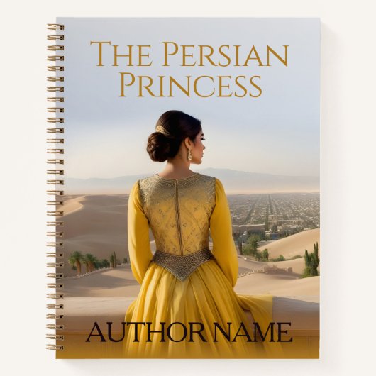 Persian Princess Book Cover Inspiration Notebook Notizblock (Vorderseite)