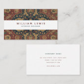 Persian Rubel Interior Designer Business Card Visitenkarte (Vorne/Hinten)