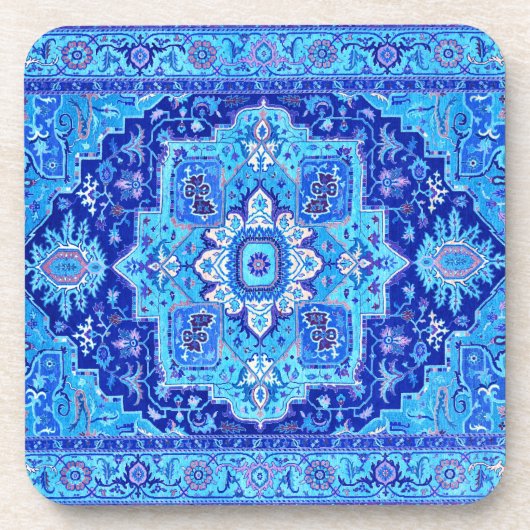 PERSIAN RUG - Blau Getränkeuntersetzer (Vorderseite)