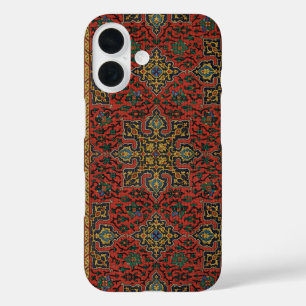 Persian Rug Carpet Red Blue Classic iPhone 16 Hülle