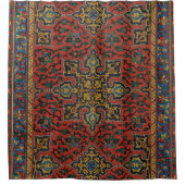 Persian Rug Carpet Red Blue Classic Duschvorhang (Vorderseite)