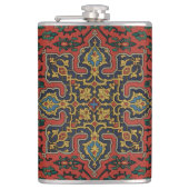 Persian Rug Carpet Red Blue Classic Flachmann (Vorderseite)