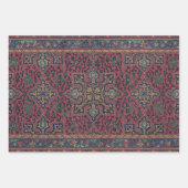Persian Rug Carpet Red Blue Classic Geschenkpapier Set (Vorderseite 3)