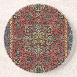 Persian Rug Carpet Red Blue Classic Getränkeuntersetzer