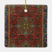 Persian Rug Carpet Red Blue Classic Keramikornament (Rückseite)