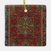 Persian Rug Carpet Red Blue Classic Keramikornament (Vorderseite)