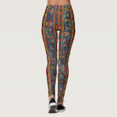 Persian Rug Carpet Red Blue Classic Leggings (Rückseite)