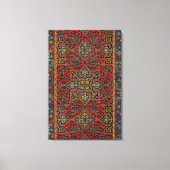 Persian Rug Carpet Red Blue Classic Leinwanddruck (Vorderseite)