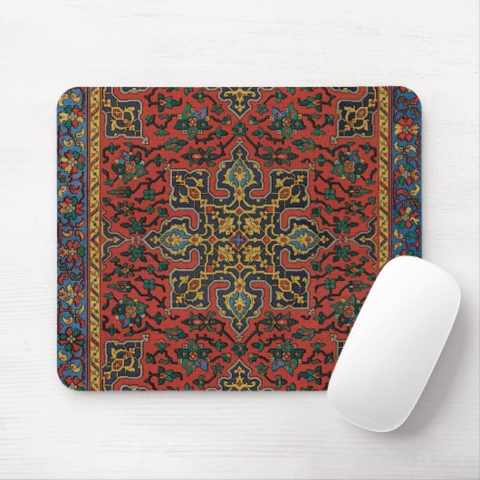Persian Rug Carpet Red Blue Classic Mousepad (Mit Mouse)