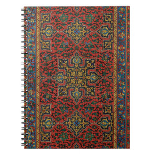 Persian Rug Carpet Red Blue Classic Notizblock